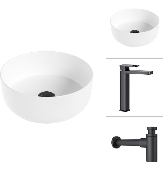 Умывальник со смесителем Lauter 21499-31 + Cascade 21СК0655BS с сифоном 21635B - фото