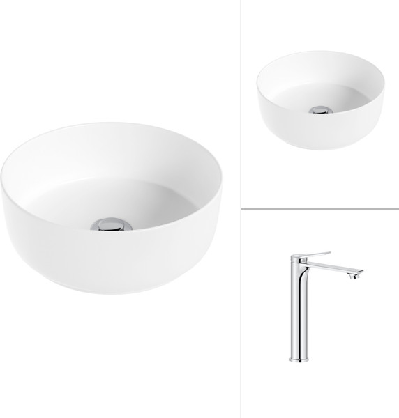 Умывальник со смесителем Lauter 21499-31 + Rio 21AM12672 - фото