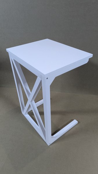 Приставной столик Antonoff Style ст2ст2б (белый/ясень)