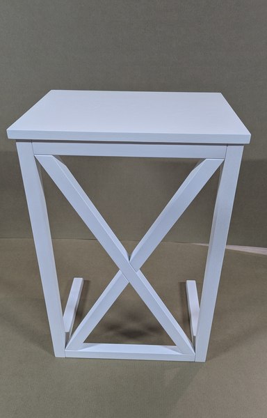 Приставной столик Antonoff Style ст2ст2б (белый/ясень)