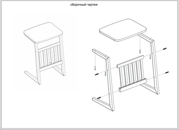 Приставной столик Antonoff Style ст3ст3б