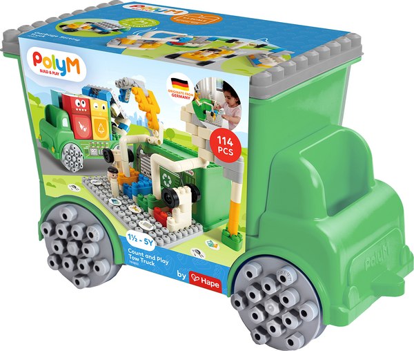 Конструктор PolyM Креатив. Грузовик для сортировки мусора / 761820_HP - фото