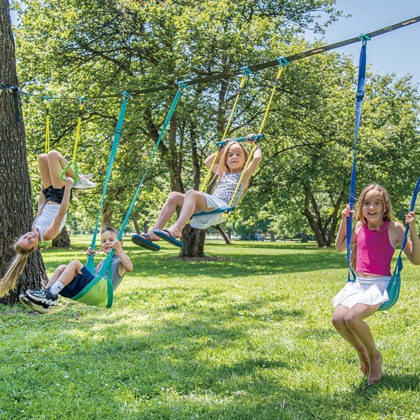 Качели Hape Ниндзя / 847121_HP (с подвесным турником и кольцами)