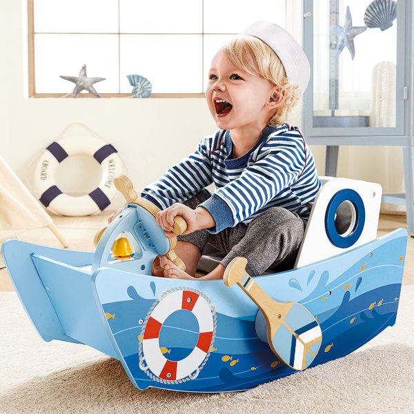 Качалка детская Hape Лодка / E1214_HP