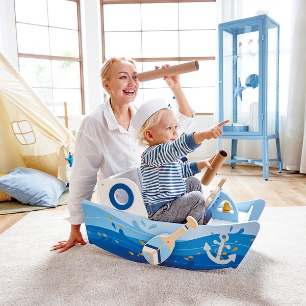 Качалка детская Hape Лодка / E1214_HP