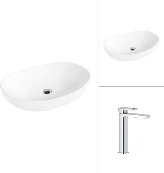 Умывальник со смесителем Lauter 21502 + Cascade 21СК0655C