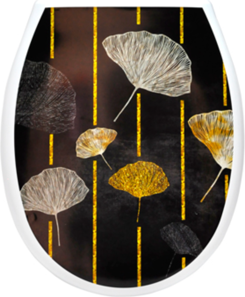 Сиденье для унитаза Еврокомфорт Океан Lux Зонтики с детской накладкой 003743 - фото