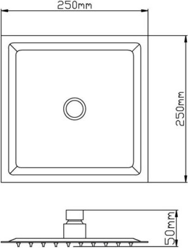 Лейка верхнего душа Potato P104-256