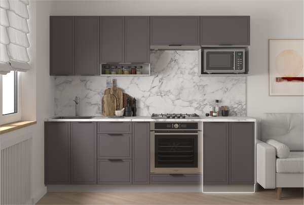 Шкаф-стол кухонный Arvento Корнелия Флок-плюс НШ60р без столешницы