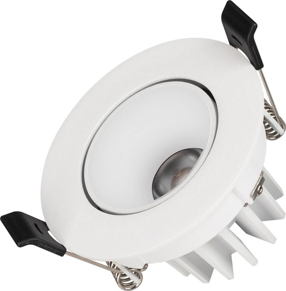 Точечный светильник Arlight MS-FORECAST-BUILT-TURN-R82-8W Warm3000 WH-WH / 037187(1) - фото