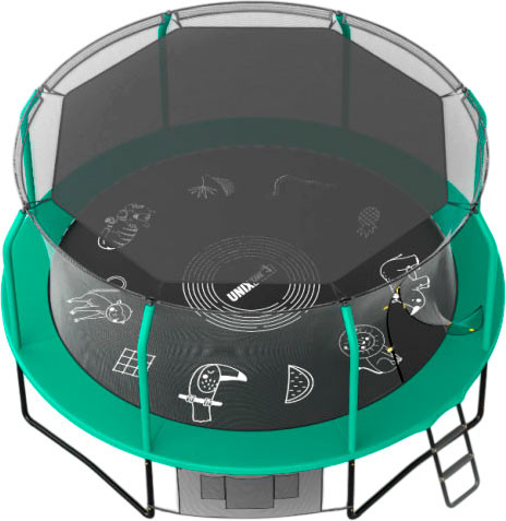 Тент UNIX Line Солнцезащитный для батута 244см TRSUNT08 - фото