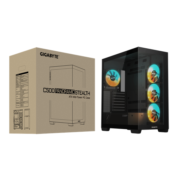 Корпус для компьютера Gigabyte C500 Panoramic Stealth