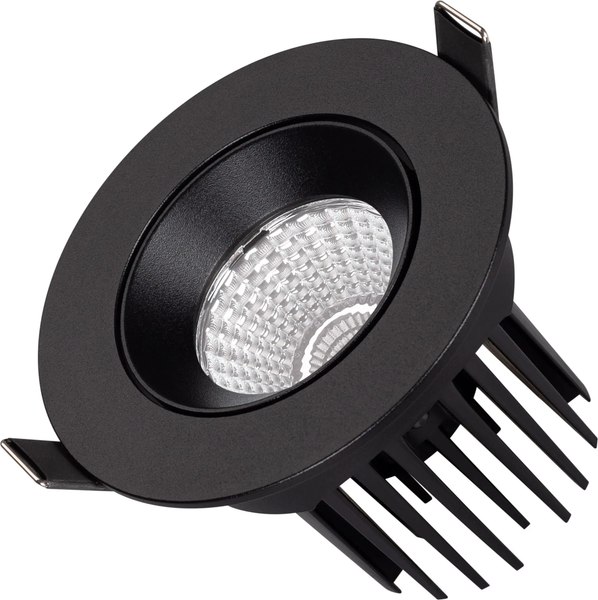 Точечный светильник Arlight MS-ATOLL-BUILT-TURN-R94-10W Warm3000 BK 60deg / 041574 - фото