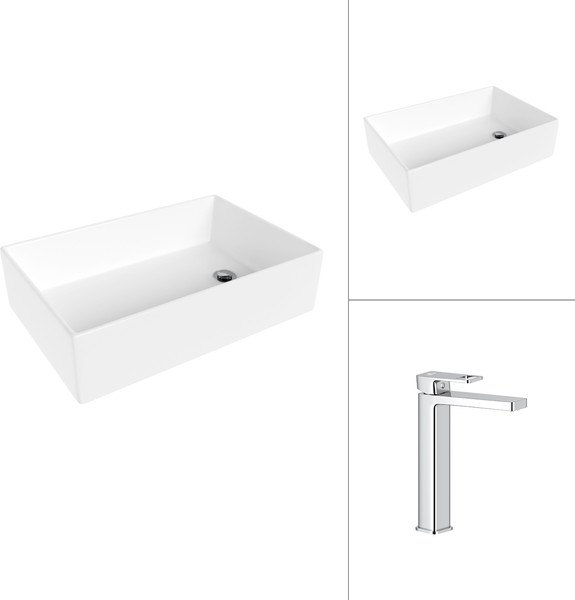 Умывальник со смесителем Lauter 21518-1 + Cascade 21СК0655C - фото