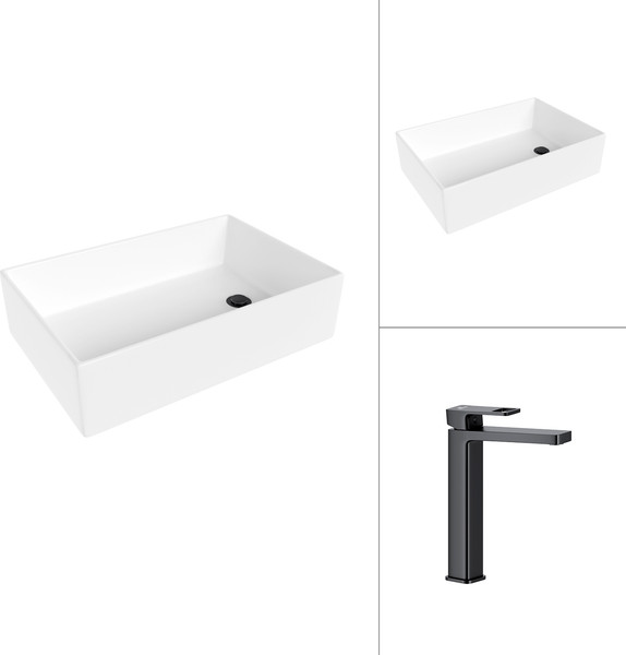 Умывальник со смесителем Lauter 21518-1 + Cascade 21СК0655BS - фото