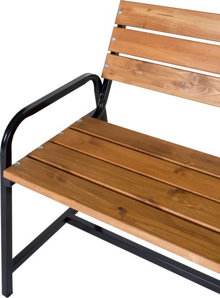 Скамья садовая Удачная мебель Флора со спинкой / E03.K.102