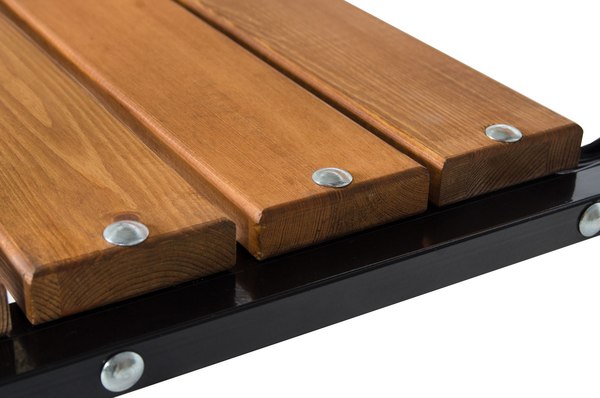 Скамья садовая Удачная мебель Флора со спинкой / E03.K.102