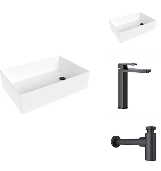 Умывальник со смесителем Lauter 21518-1 + Cascade 21СК0655BS с сифоном 21635B - фото