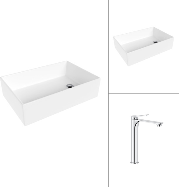 Умывальник со смесителем Lauter 21518-1 + Rio 21AM12672 - фото