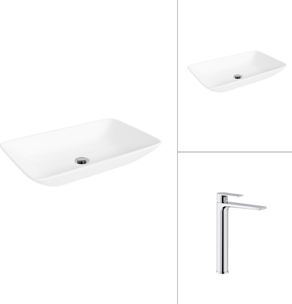 Умывальник со смесителем Lauter 21540 + Reef 21CK8678C - фото