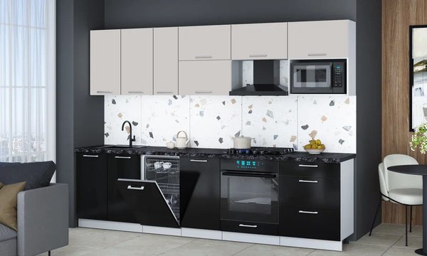 Кухонный гарнитур Интерлиния Мила Gloss 2.9-ПМ4