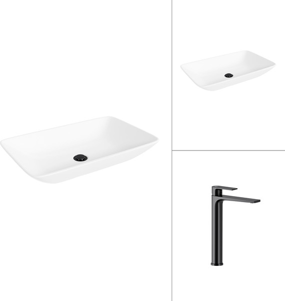 Умывальник со смесителем Lauter 21540 + Reef 21CK8678BS - фото