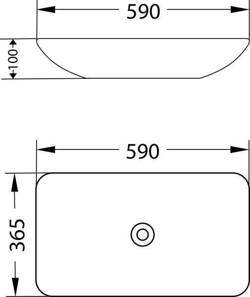 Умывальник со смесителем Lauter 21540 + Moon 21СK81691C с донным клапаном 21190CH