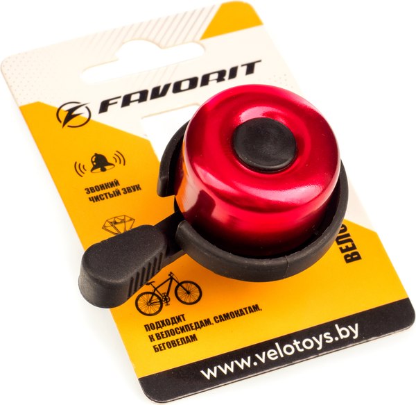 Звонок для велосипеда FAVORIT TD-0905RD - фото