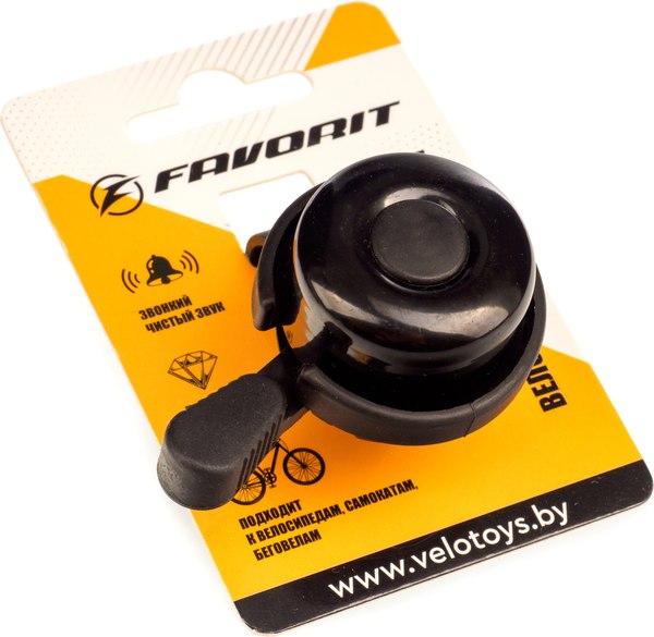 Звонок для велосипеда FAVORIT TD-0906BK - фото