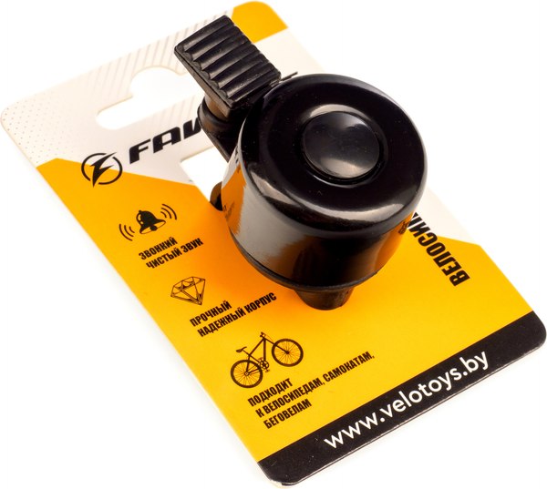Звонок для велосипеда FAVORIT TD-1004BK - фото