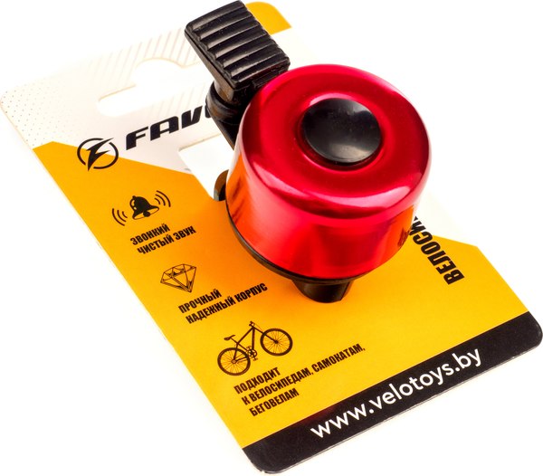 Звонок для велосипеда FAVORIT TD-1004RD - фото