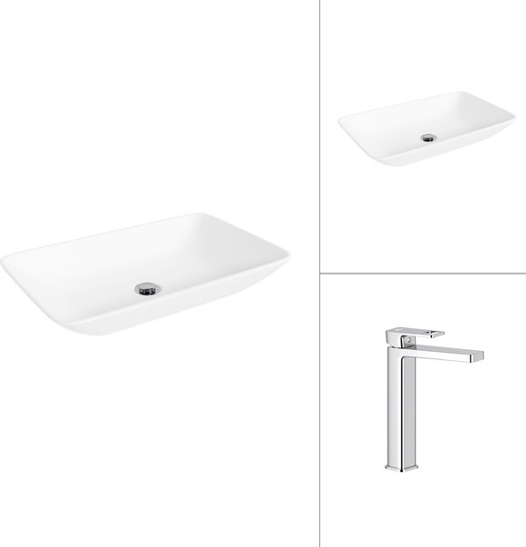 Умывальник со смесителем Lauter 21540 + Cascade 21СК0655C - фото