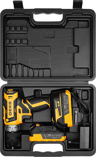 Аккумуляторная дрель-шуруповерт Deko ZKCD20V / 084-1007