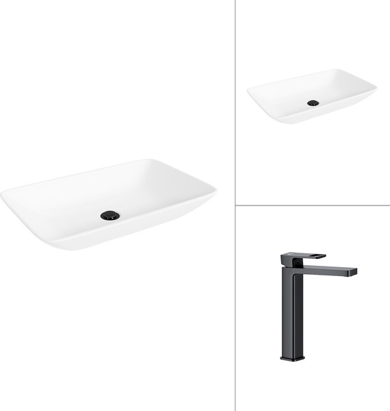 Умывальник со смесителем Lauter 21540 + Cascade 21СК0655BS - фото