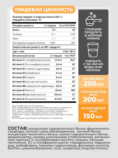 Протеин 1WIN Whey С пребиотиками