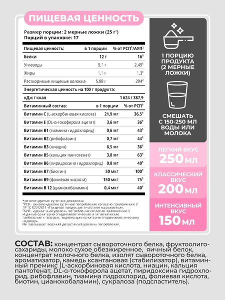 Протеин 1WIN Whey С пребиотиками