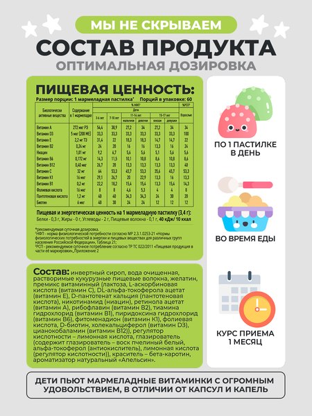 Мультивитаминный комплекс 1WIN Kids