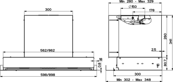 Вытяжка телескопическая Kuppersberg Francesca 60