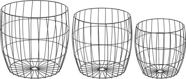 Набор корзин El Casa С крышками / 990677
