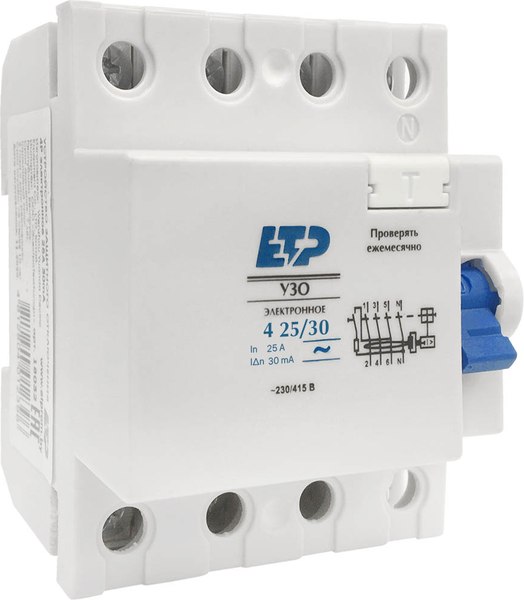 Устройство защитного отключения ETP 4п 25А 30мА DLF364 / 18032 - фото