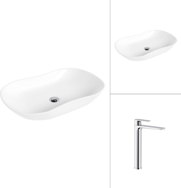 Умывальник со смесителем Lauter 21570 + Reef 21CK8678C - фото