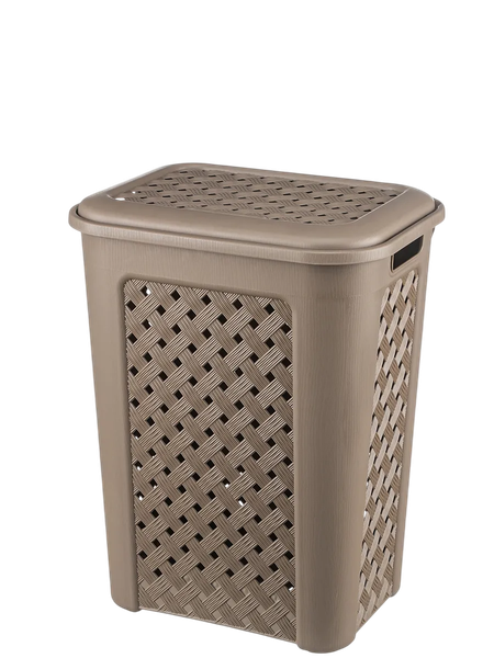 Корзина для белья El Casa Виола 205 с крышкой / 640574 - фото