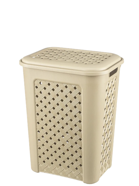 Корзина для белья El Casa Виола 205 с крышкой / 640573 - фото