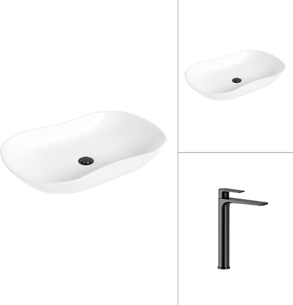 Умывальник со смесителем Lauter 21570 + Reef 21CK8678BS - фото