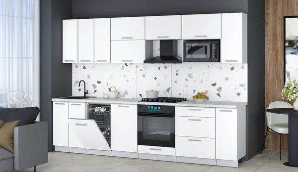 Кухонный гарнитур Интерлиния Мила Gloss 3.0-ПМ4