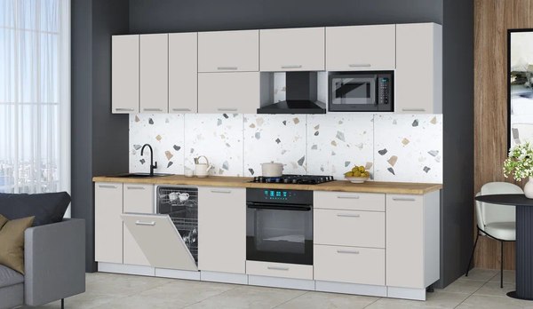 Кухонный гарнитур Интерлиния Мила Gloss 3.0-ПМ4