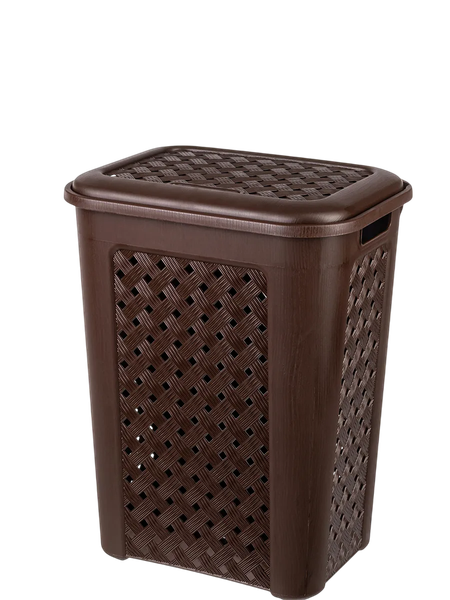 Корзина для белья El Casa Виола 205 с крышкой / 640299 - фото