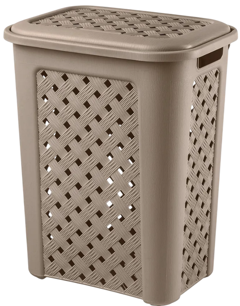 Корзина для белья El Casa Виола 204 с крышкой / 640572 - фото