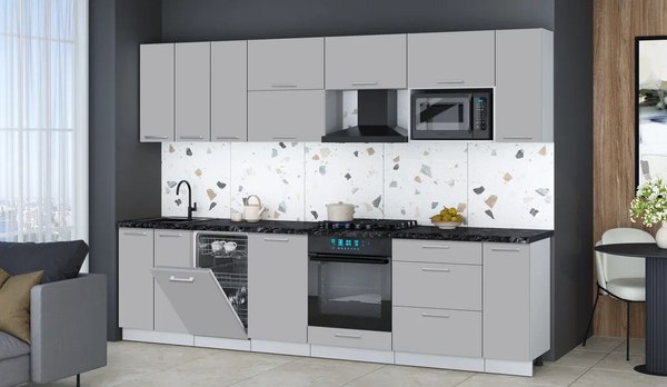 Кухонный гарнитур Интерлиния Мила Gloss 3.0-ПМ4