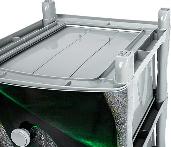 Комод пластиковый El Casa Орхидея 4-х секционный / 640315